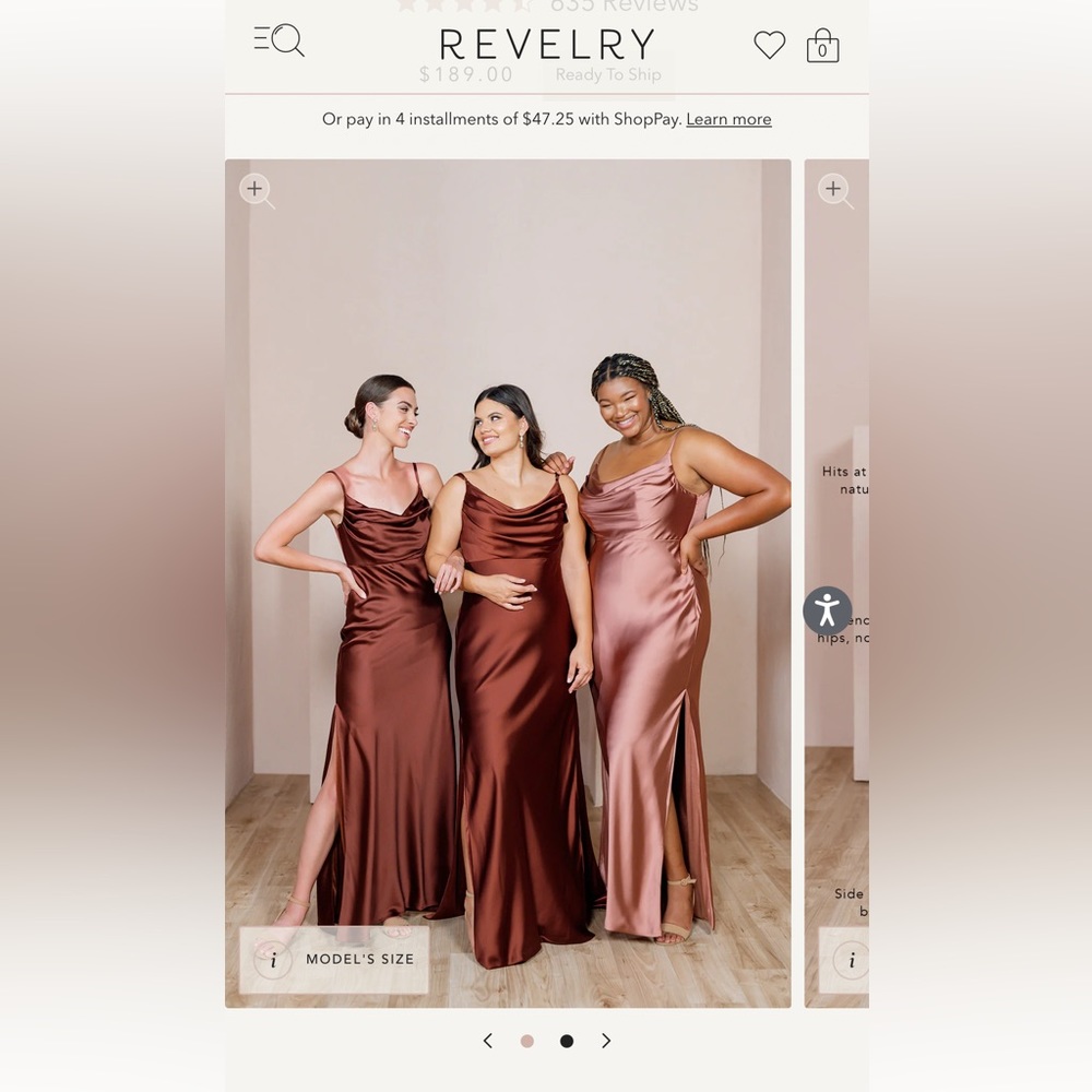 Revelry Skye Satin Dress